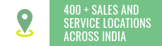 400 + Sales and Service Locations Across India