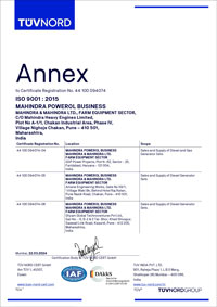 ISO Certificate for Quality